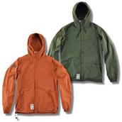 View Item Addict Frontline Lightweight Hooded Windbreaker Scootering Cagoule Olive / Dark 